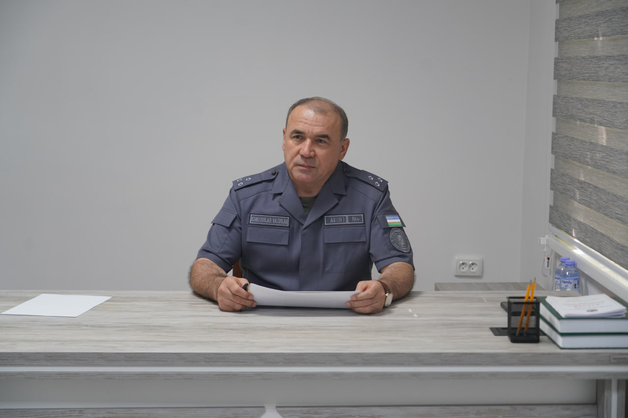 Viloyat Ichki ishlar boshqarmasida navbatdagi fuqarolar qabuli o‘tkazildi