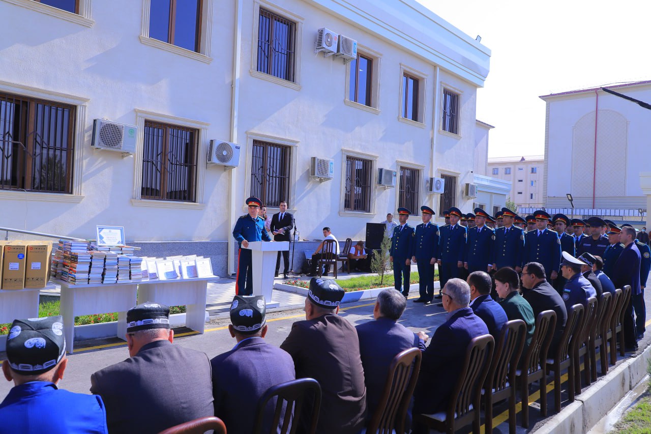 Bayramga munosib tuhfa. Oqdaryo tumani Ichki ishlar bo‘limining yangi ma’muriy binosi foyd…