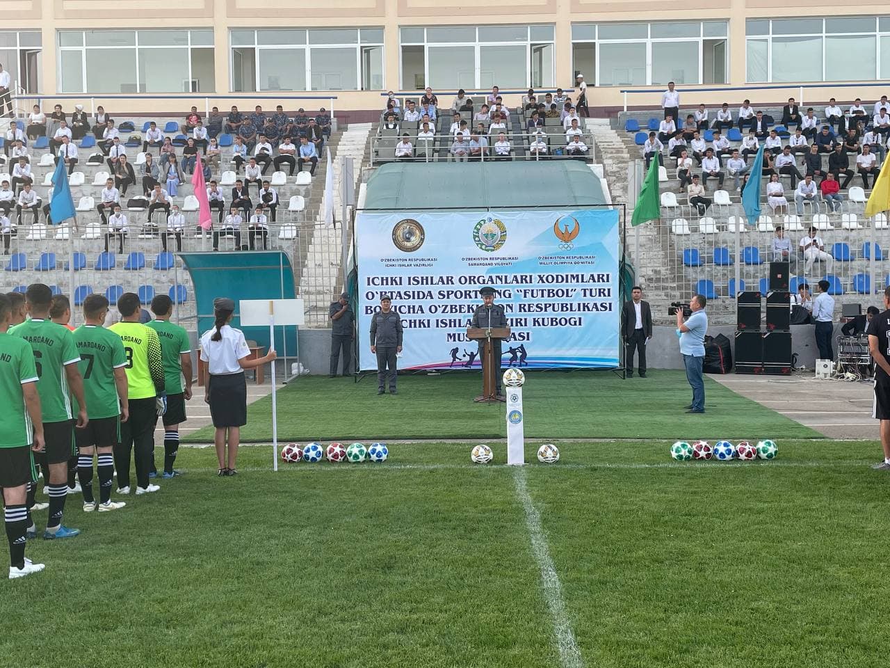 Samarqandda futbol boʻyicha “Vazir kubogi” musobaqasining tantanali ochilish marosimi oʻtk…