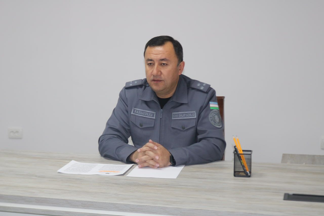 Заместитель начальника УМВД Самаркандской области провел очередной прием граждан
